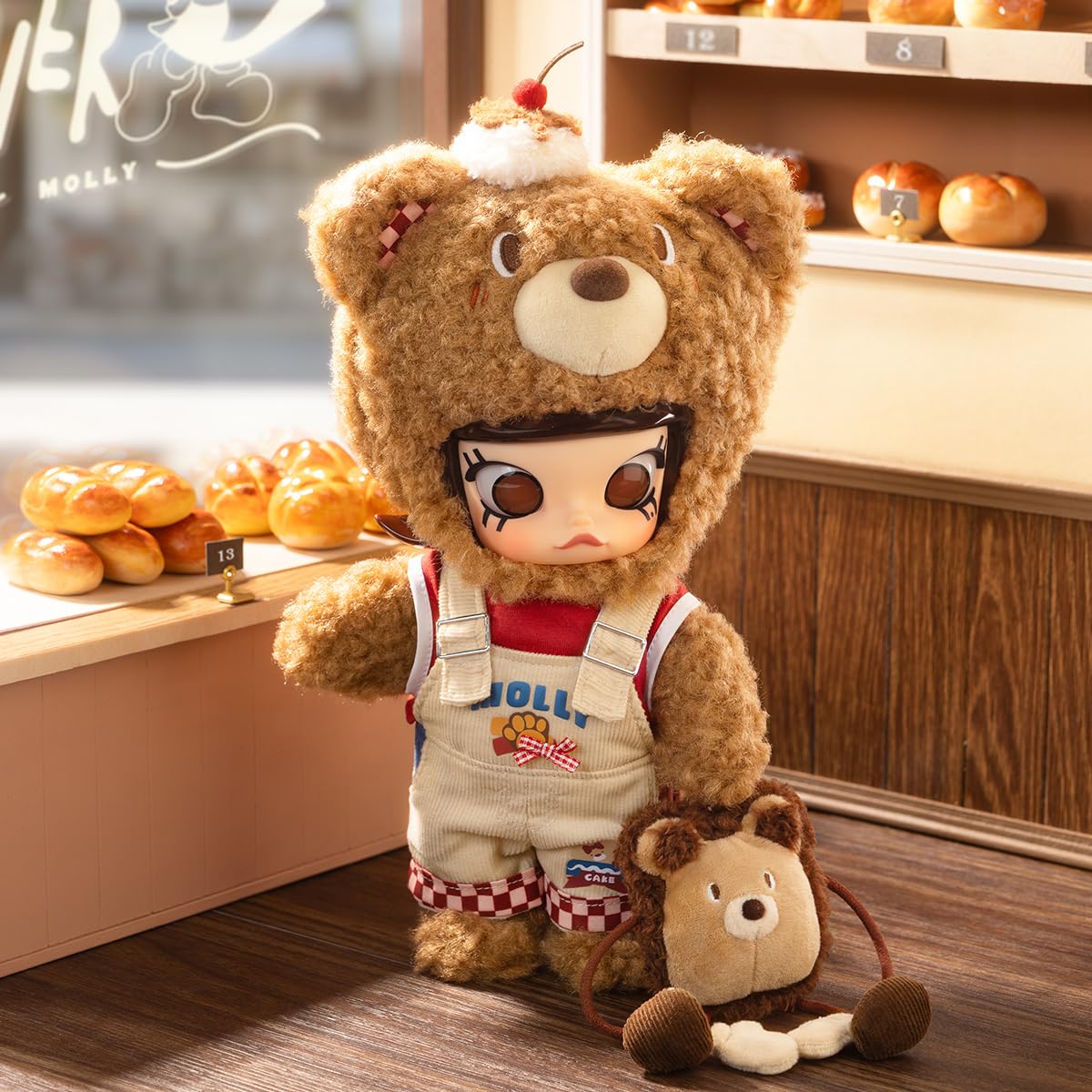 POP MART MOLLY Bear Bread 1/8 Action Figure 1PC Premium Design