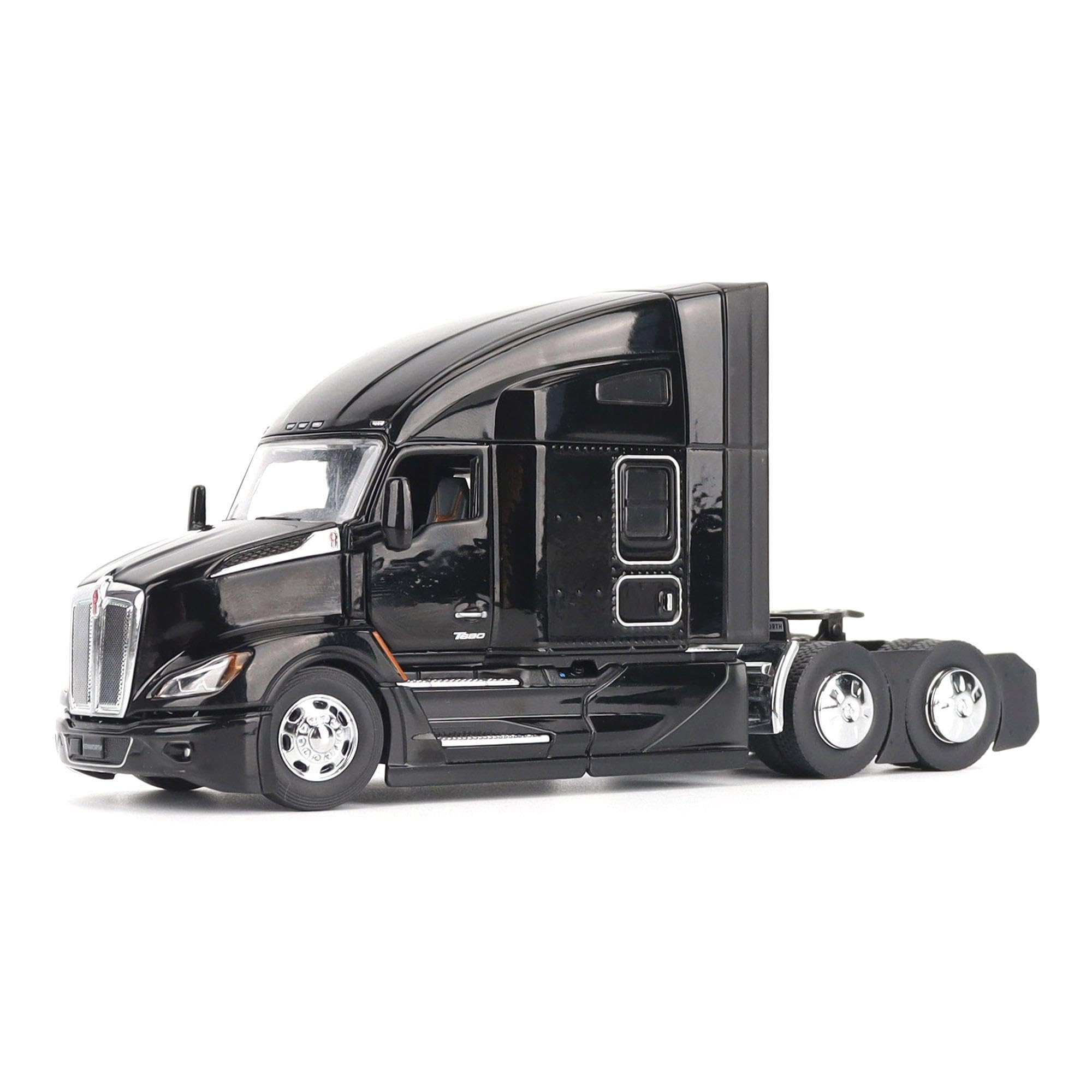 Photo 1 of 1:50 Scale Kenworth T680 76in High Roof Sleeper Cab Tandem Tractor (Black Version) - Transport Series | 1:50 Scale Diecast Collectible Model 71131