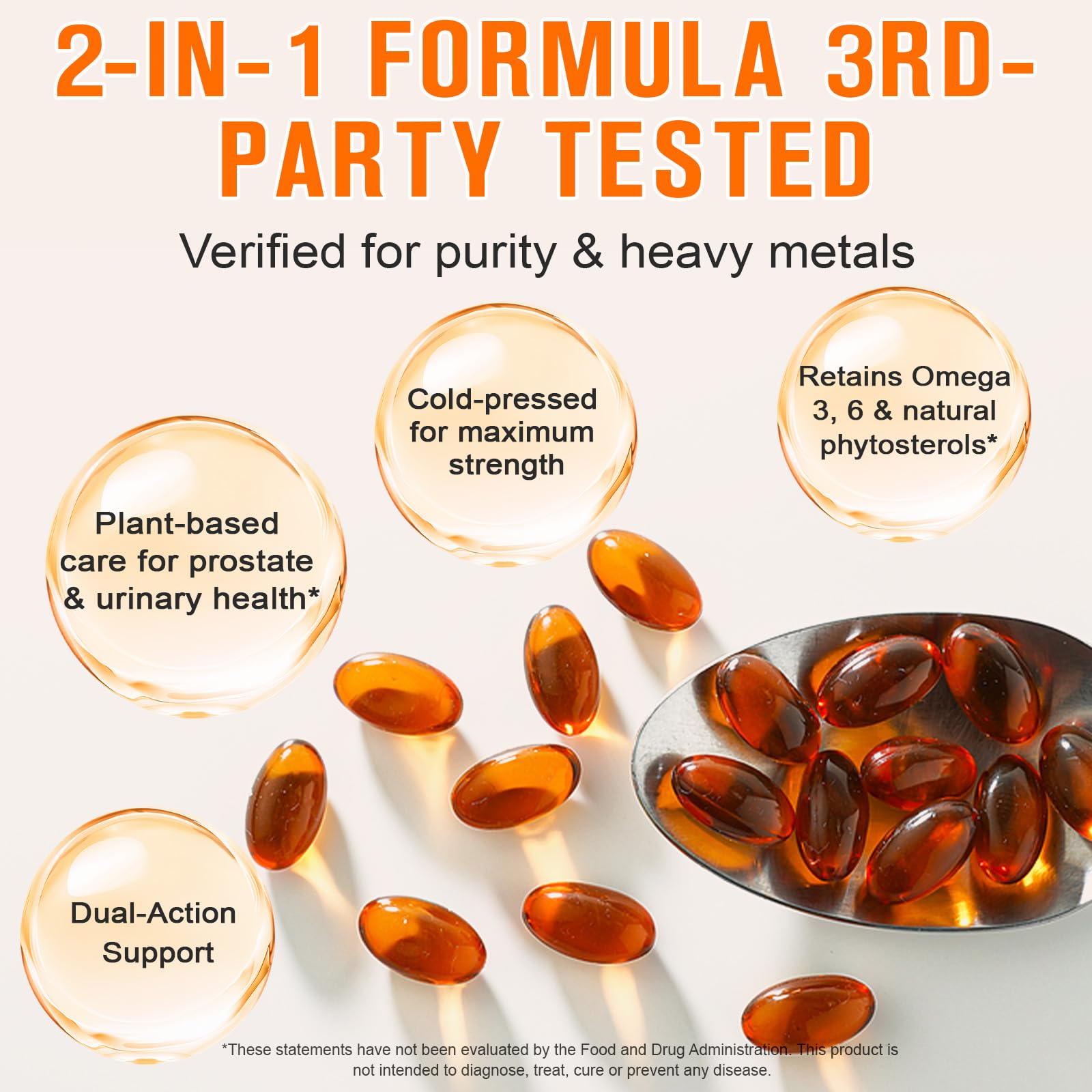Pumpkin Seed Oil Capsules, Brown - Image 2
