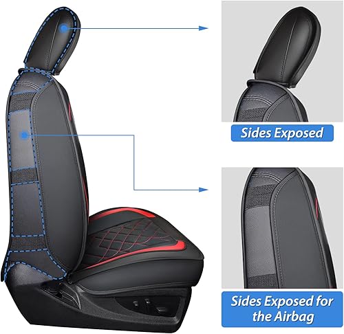 Miniatura 2 de Nilight Fundas de asiento de automóvil de ajuste personalizado 2009-2024 F150 y 2017-2024 F250 F350 F450 impermeable resistente al desgaste Juego de