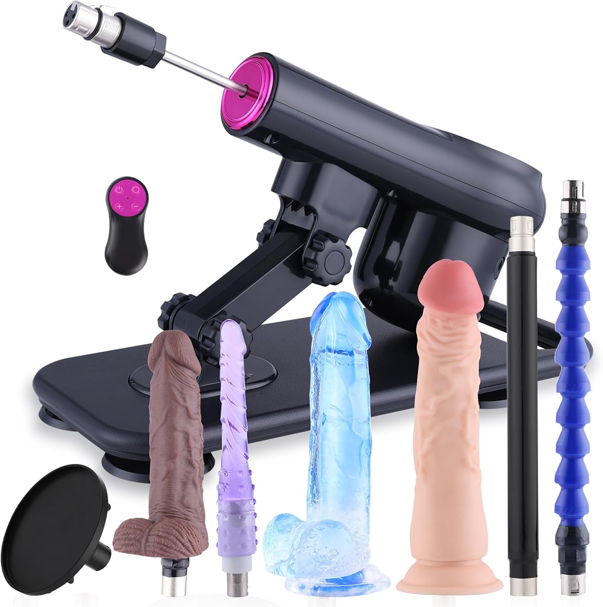 Sex Machine Remote Control Adult Machine 3XLR Sex Toys Machine with 8 Attachments Dildo Machine for Men and Women Automatic Thrusting Machine with Realistic Dildo