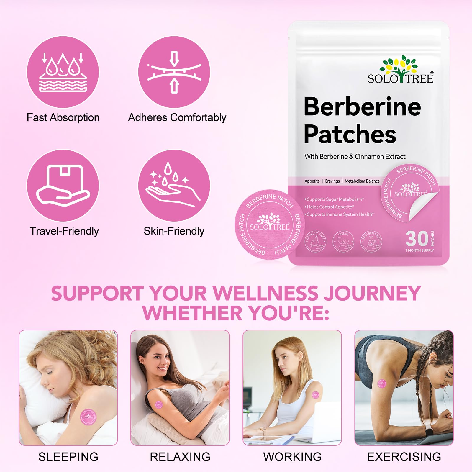 Amazon.com: Arkture Berberine Patches for Women and Men, with
