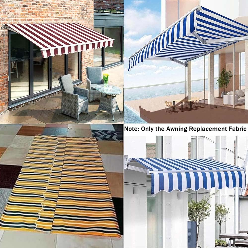Toldo De Lona 3x2,5m Recambio, 2.5x2m Parte Superior Dosel Lona Recambio para Toldo De Patio, Tela De Repuesto para Toldo Retráctil De Balcón(Green,4.5x2m(15x6.5ft))