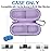 Case for Kardiamobile EKG Monitor, Compatible with Kardia Mobile Heart Monitor 1L, Kardiamobile 6L & 6L Max, Hard Travel Box for Cardio Mobile Device, Pill Box and Carabiner Clip Included - Purple