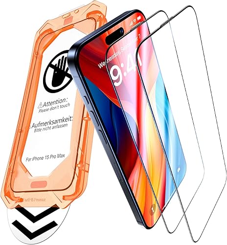 Miniatura 8 de UniqueMe compatible con iPhone 11 (6.1 pulgadas) No es compatible con iPhone 12 Protector de pantalla de privacidad de vidrio templado y protector