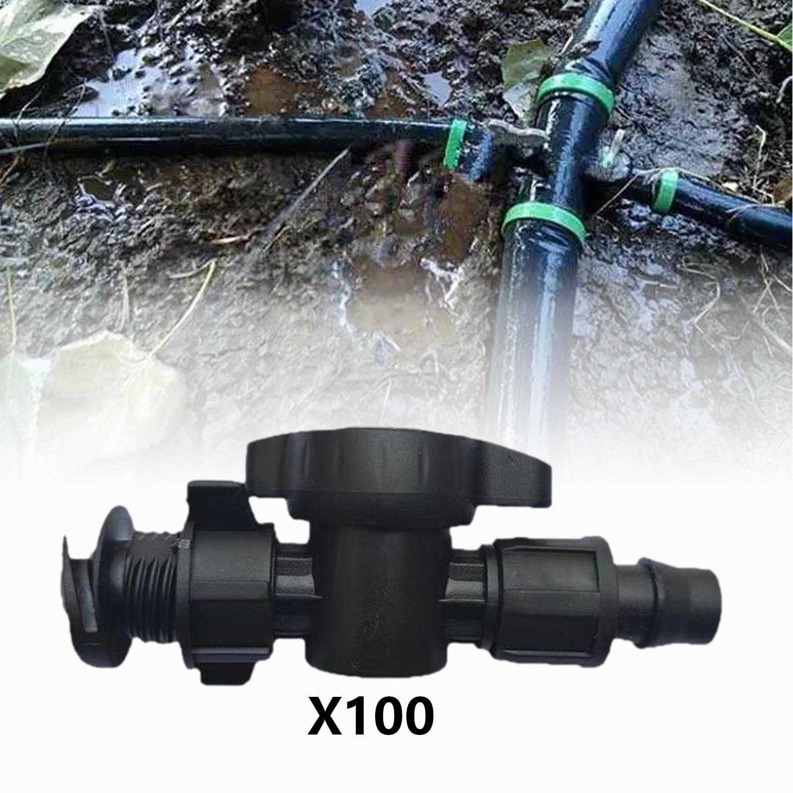 MagiDeal 100 raccordi per Tubi di irrigazione a Goccia, Accessori per irrigazione Automatica, Dadi di bloccaggio Multifunzione, Pezzi di Ricambio