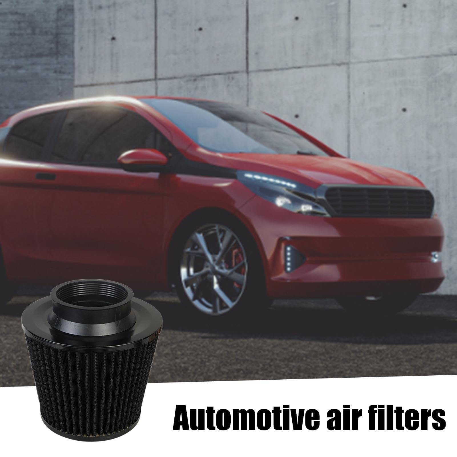 Filtro Aria Universale Conico 76/89/101 Mm - Alta Prestazione Per Auto Sportive, Verde