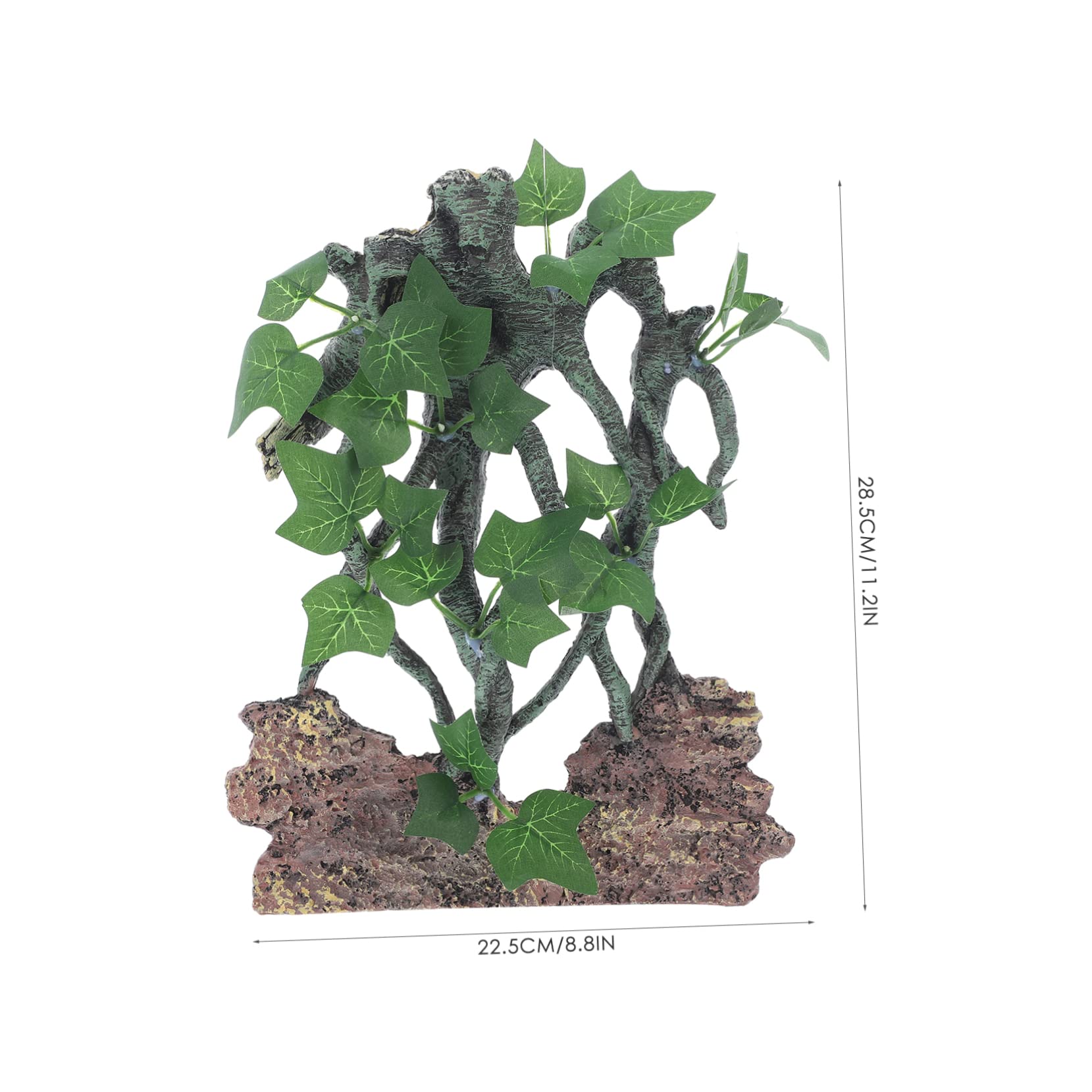 POPETPOP Artesanías De Resina para Terrario Decoración De Acuario Escondite para Reptiles Rama De Árbol Árbol De Peces Accesorios para Reptiles y Peceras Paisaje Acuático