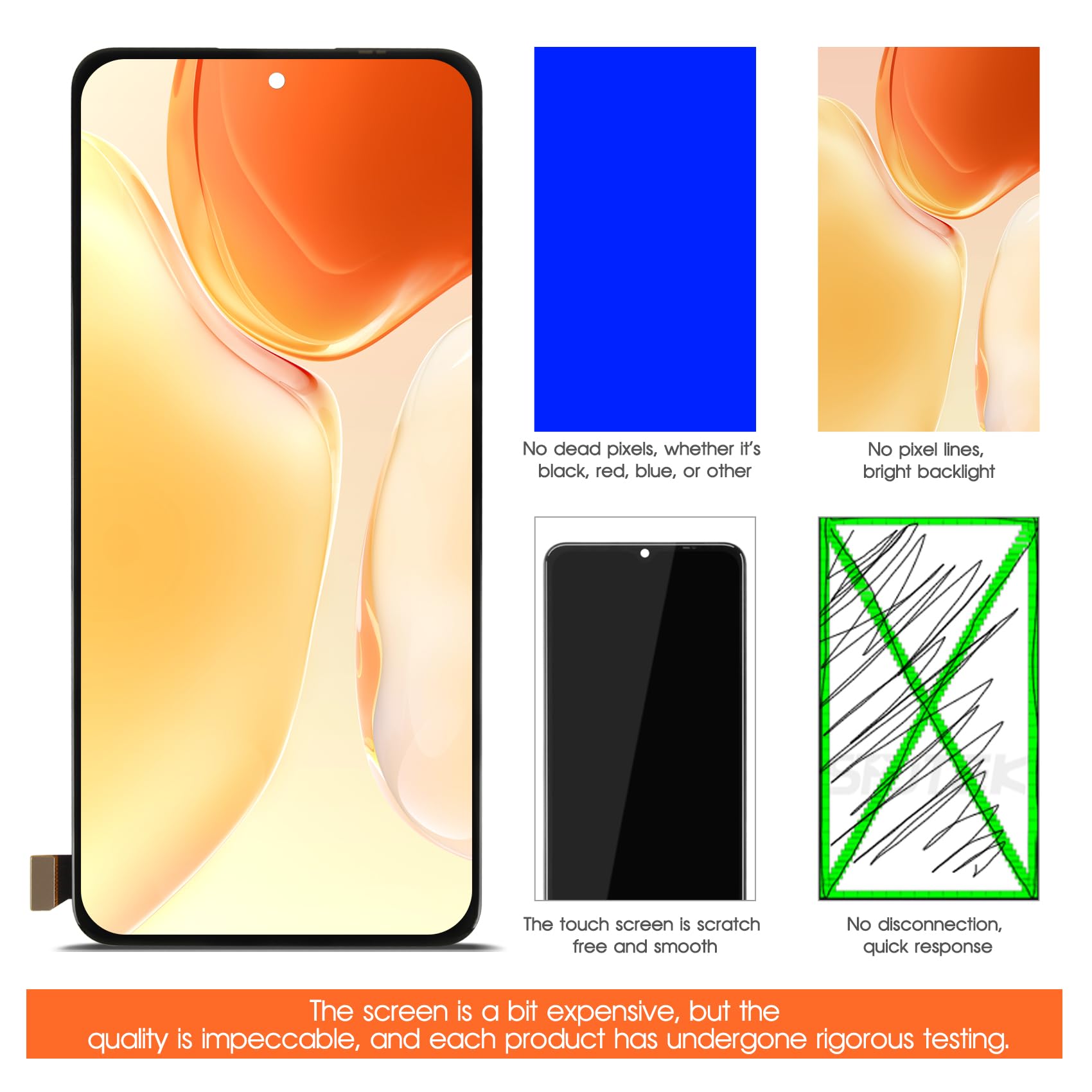 AGCUT Schermo LCD per Xiaomi 12T / 12T Pro LCD Display per Xiaomi 12T 220712AG / 12T Pro 5G 22081212UG 22081212G Schermo di ricambio Digitalizer Touch Screen Assembly con Riparazione, Nero senza