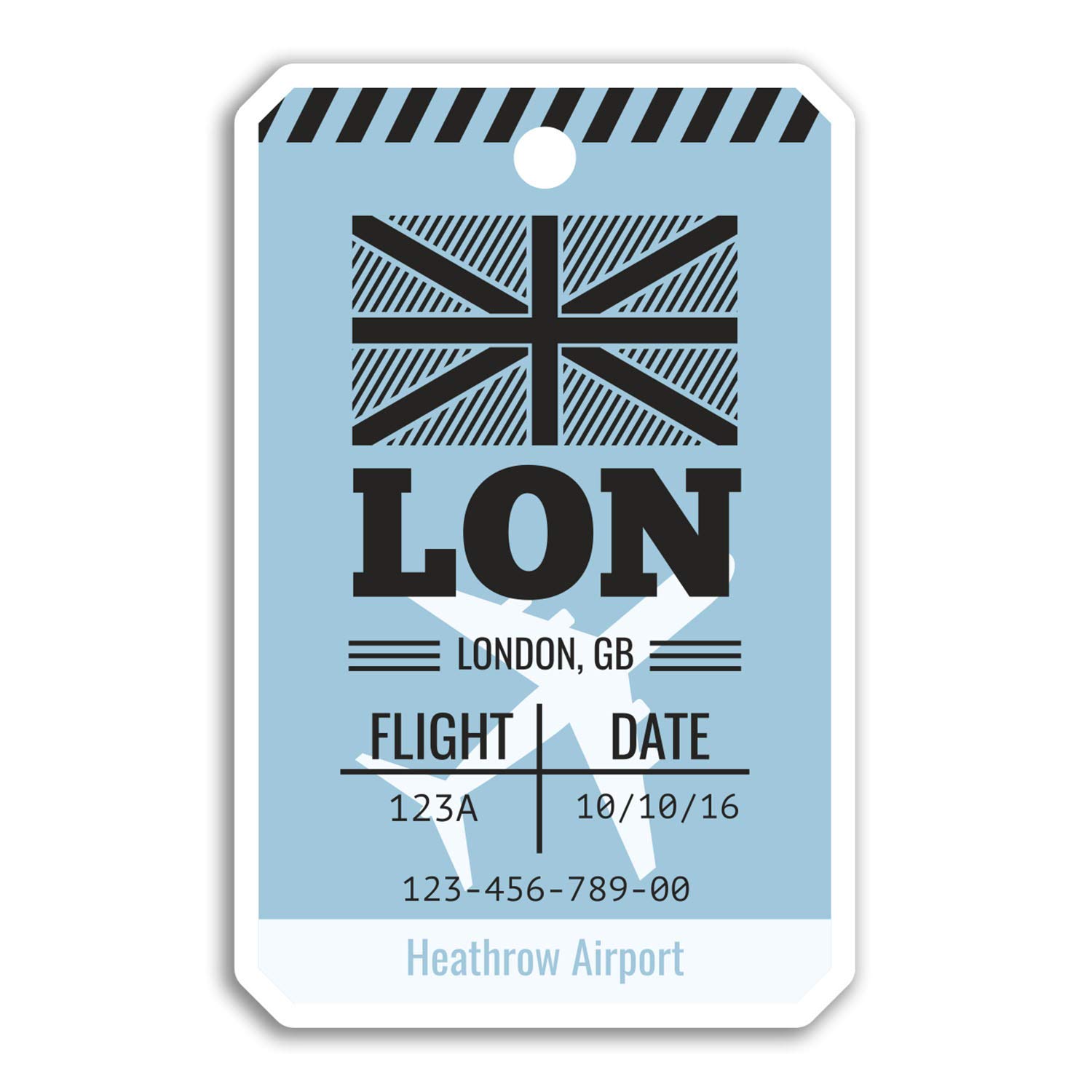 Destination Vinyl Ltd Multi 2 X 10Cm Heathrow Airport Vinyl Stickers - London England Sticker Luggage #18433 (10Cm Tall)