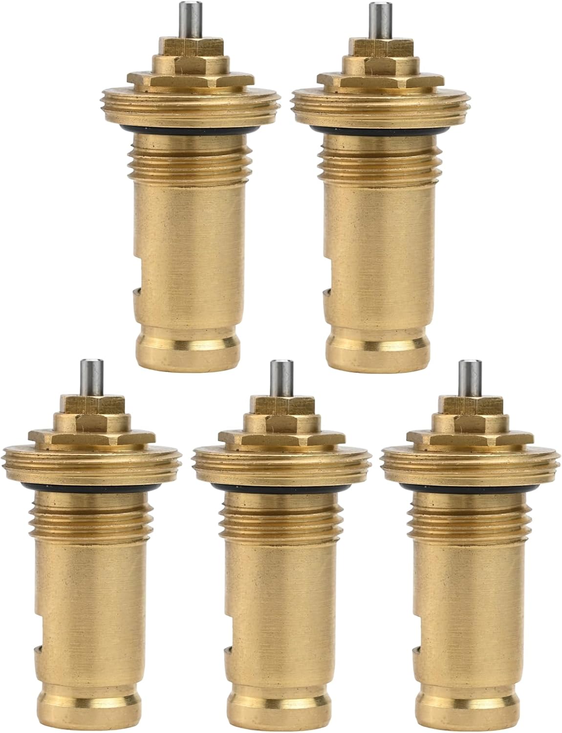 M30x1.5 Radiator Valve Insert, 1/2 Inch Brass Thermostat Insert, Home Heating Radiator Valve Repair Parts(5Pcs)