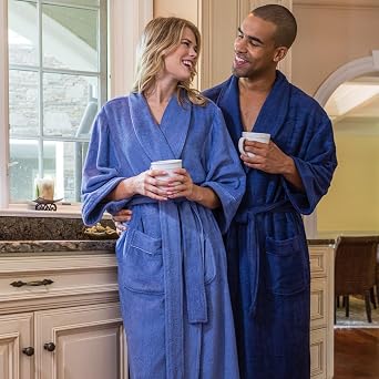 Texere Mens Luxury Terry Cloth Bathrobe EcoComfort