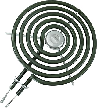 2026 UpgradedWB30M1 Electric Stove Burner ERS30M1 Replacement for 6 Inch 5 Turns 240V Surface Element with Silver Center Medallion fit for GE Hot-point Ken-more Range Stove by Romalon