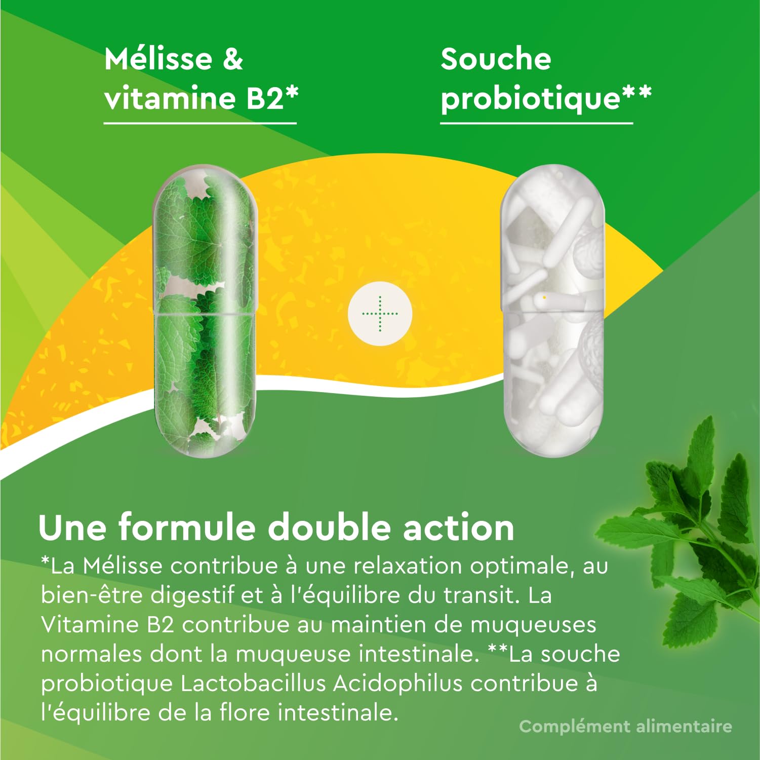 Euphytose Digestion & Anti Stress - Double Action Infoncort Intestinal & Anti Stress Adulte - Complément Alimentaire - Probiotique Flore Intestinale & Détox - Maxi Format 56 Gélules programme 1 Mois