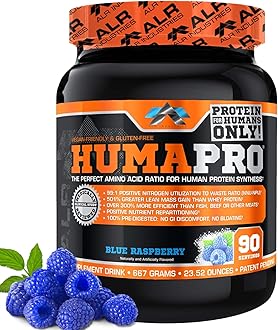 Humapro, Protein Matrix Blend, Formulated for Humans, Amino Acids, Lean Muscle, Vegan Friendly, 667 Grams (Blue Raspberry)