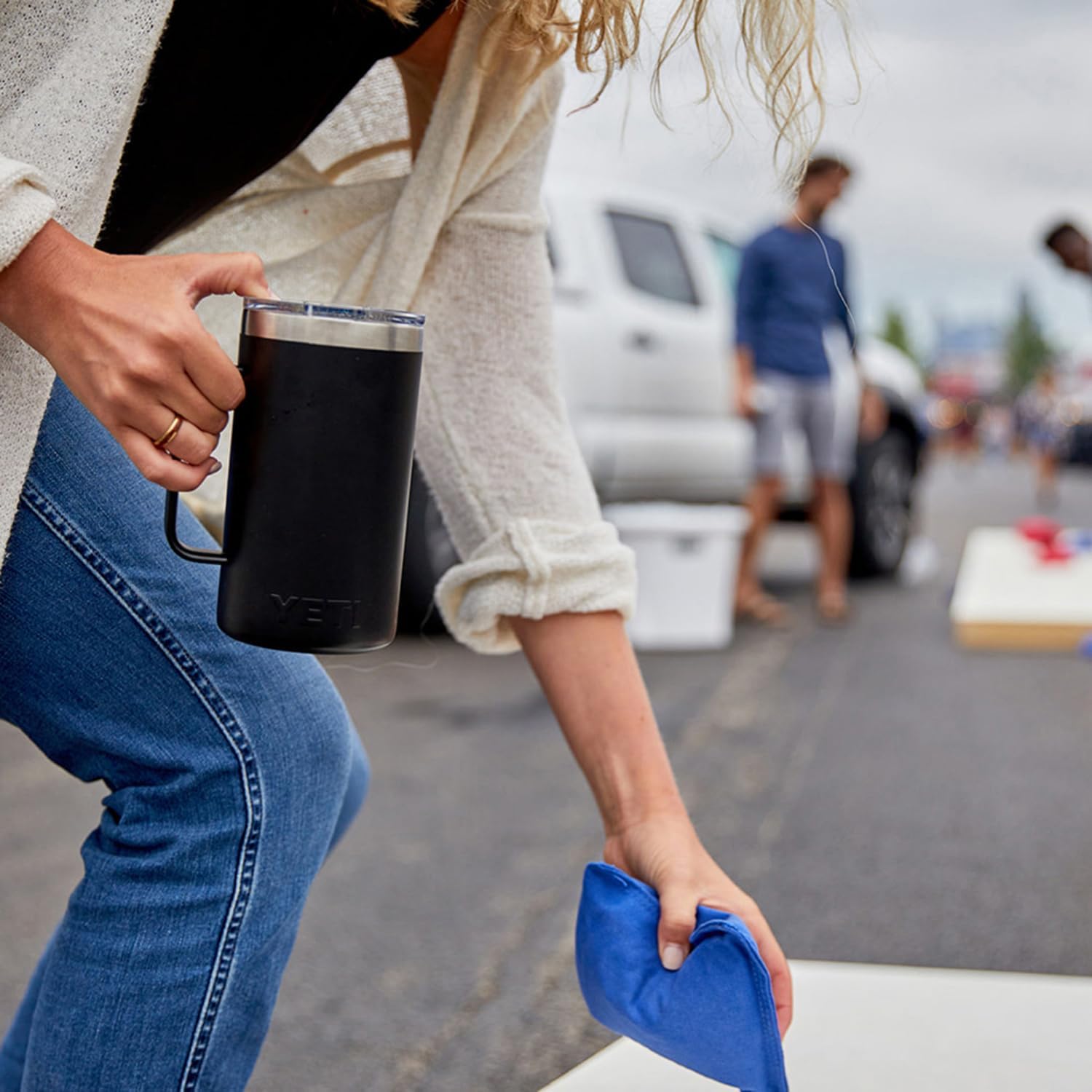 YETI Rambler 24 oz Mug, Vacuum Insulated, Stainless Steel with MagSlider Lid - Image 6