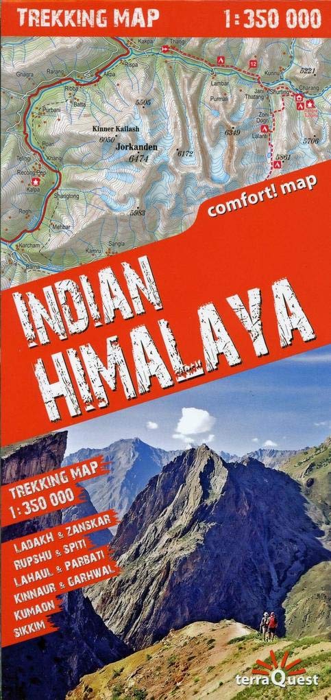 terraQuest Trekking Map Indian Himalaya