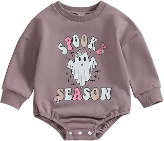 Newborn Baby Boy Girl Christmas Outfits Infant Letter Print Sweatshirt Romper Bodysuit Fall Clothes Xmas Gifts