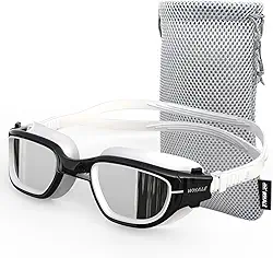 Whale Óculos de natação polarizados 【patente e atualização】 GE óculos de piscina anti-embaçamento anti-UV sem vazamento para adultos, homens, mulheres jovens