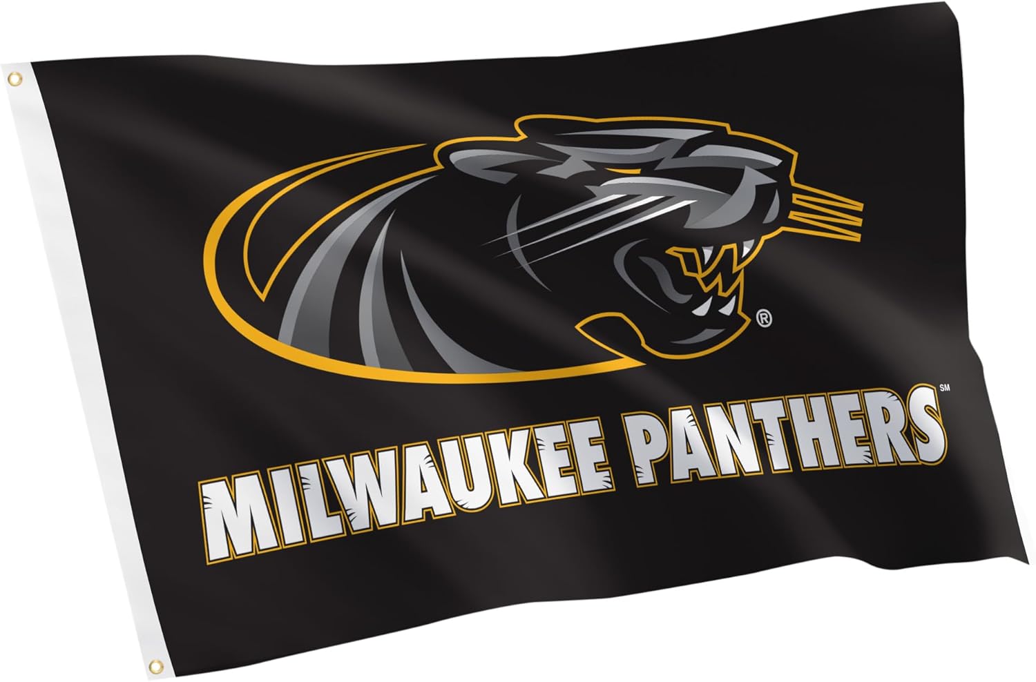 Desert Cactus University of Wisconsin Milwaukee Flag - 3 x 5 Feet UWM Panthers Banner, Indoor/Outdoor Durable Fabric Display (Style C)