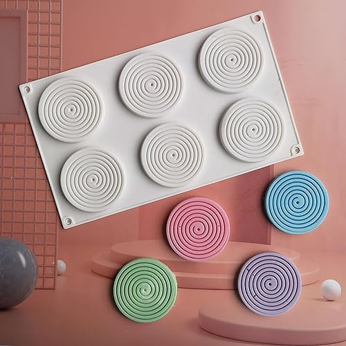 Miniatura 6 de Molde de silicona con forma de tourbillon 3D para pastel de mousse, molde de postre francés para pastelería chocolate, reutilizable, antiadherente,