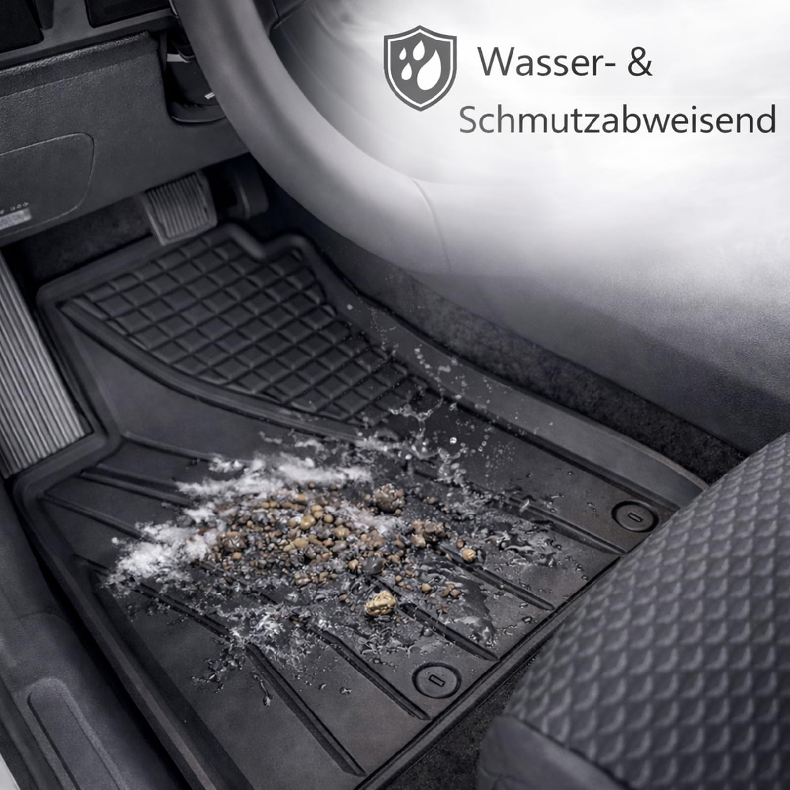 AD Gummifußmatten Set 4-teilig für Audi A3 8V, Seat Leon 5F, VW Golf 7 & 8