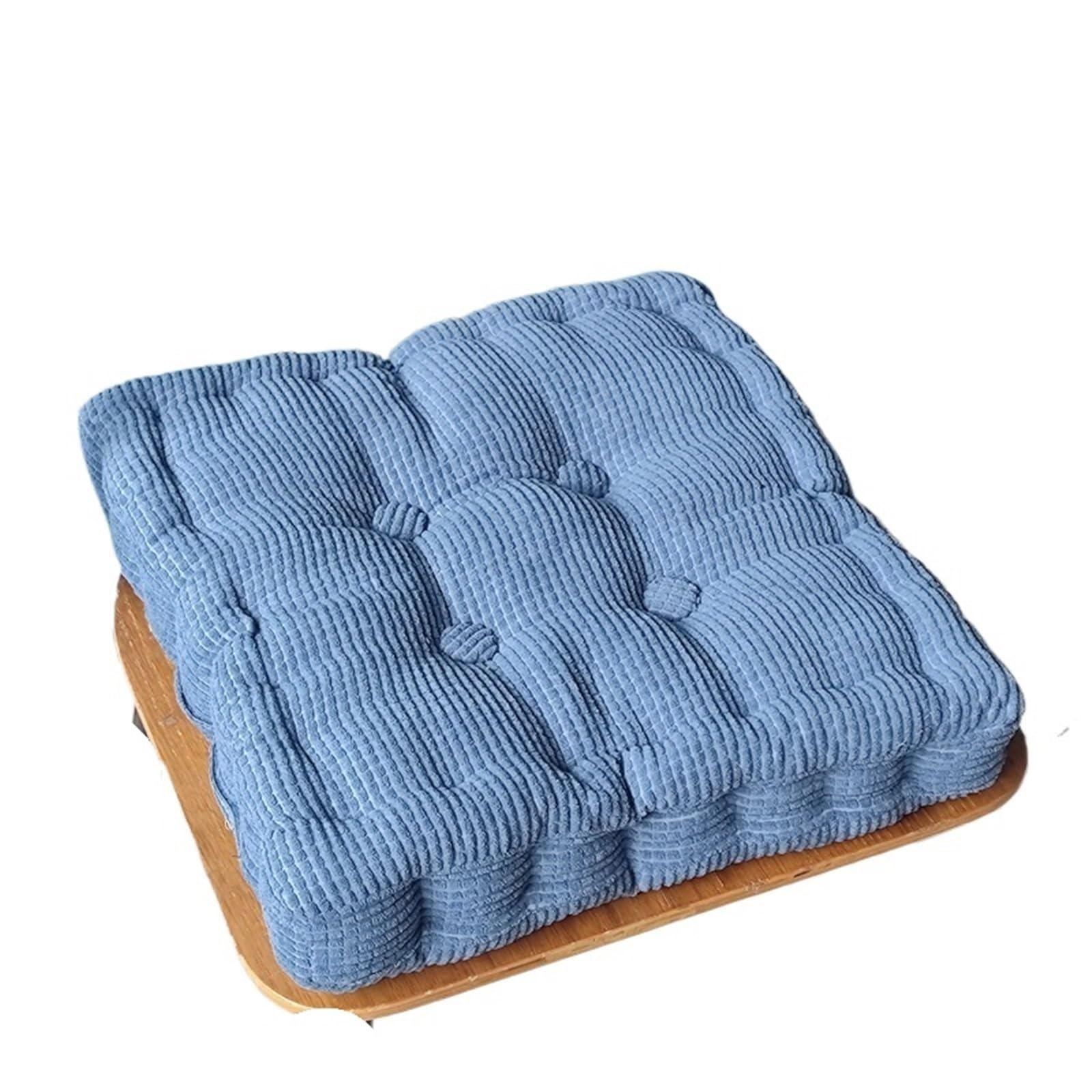 GIJMZY Thickened Corn Kernel-shaped Futon Cushion Tatami Office Chair Round Sofa(A-square,50x50cm)