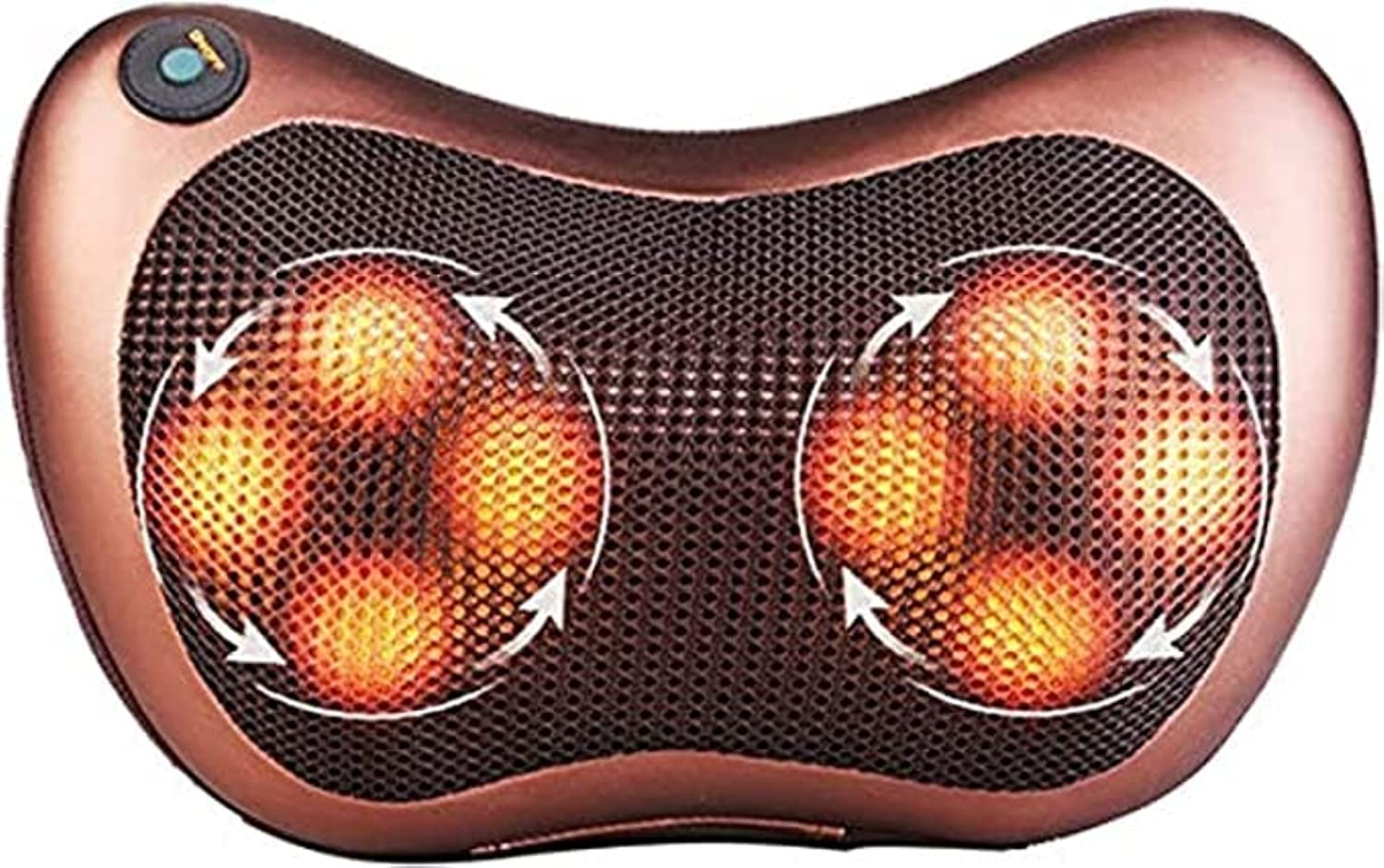 YU WELL Neck Massage Pillow and shoulders, adomen, legs and Back Massager Relaxation by 8 Head with Magnet Massage Pillow Vibrator Electric with Heating Kneading Therapy