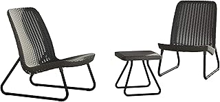 Keter Conjunto de salón Rio Patio, grau, 77,5 x 76 x 54 cm