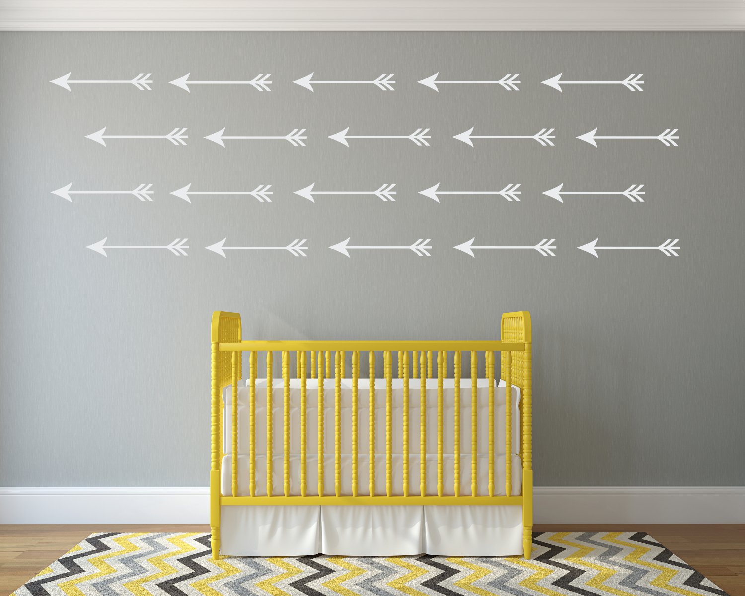 The Vinyl Design Company Vinyl Arrow Removable Wall Decals 20 Count - 7.5" W x 1.5" H 7.5" W X 1.5" H