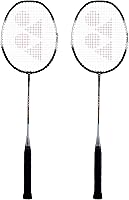 YONEX ZR 100 Light Aluminum Badminton Racquet Set of 2 with Full Cover - Lightweight for Beginners & Intermediate