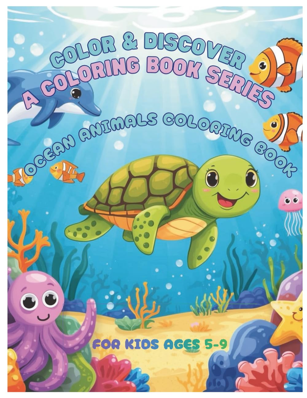 Color & Discover A Coloring Book Series: Ocean Animals Coloring Book