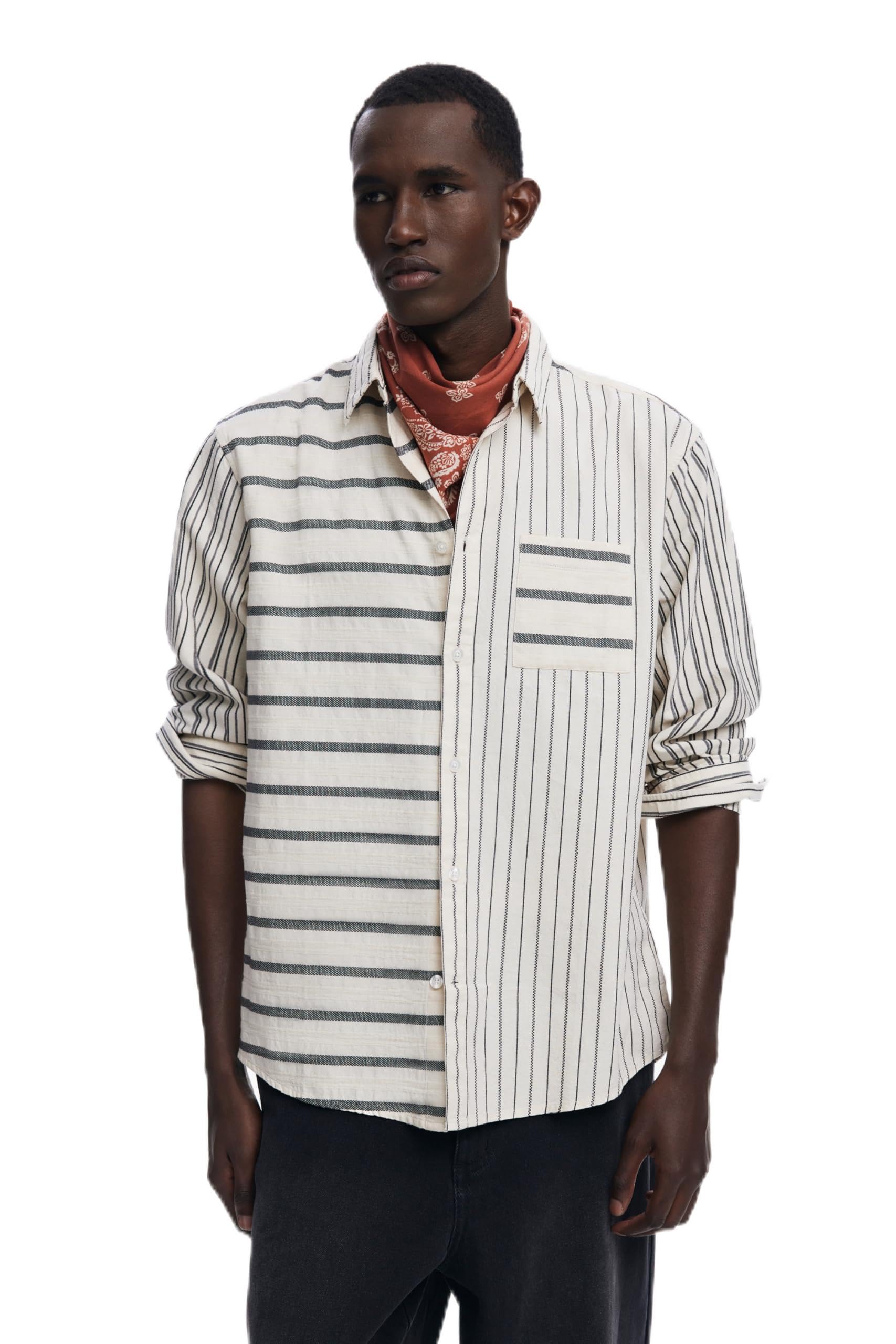 Desigual Herren Weiß Cam_jack, 1001 Raw, Xl