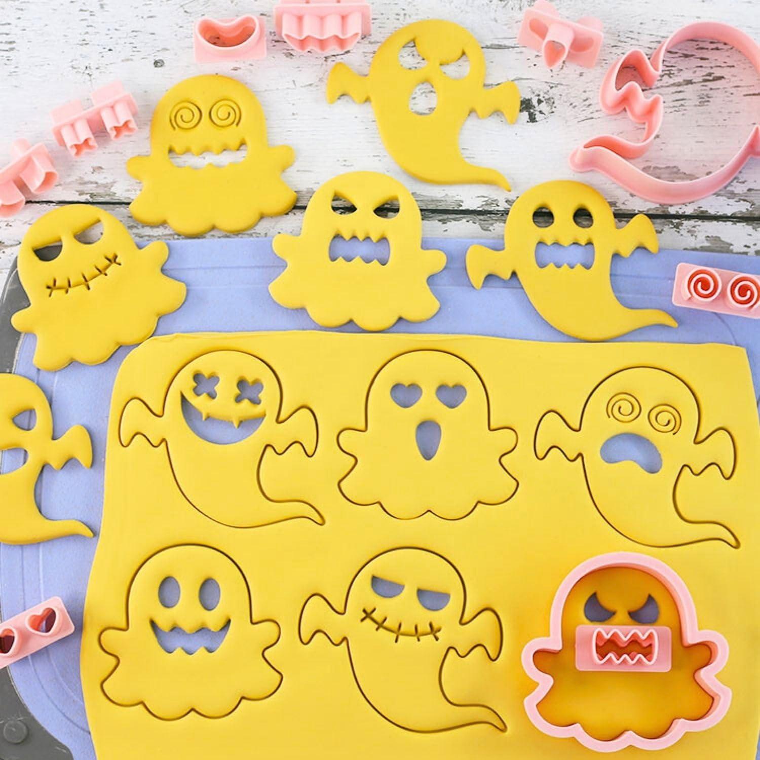 10-teiliges Halloween-Ausstechset – Geister, Augen & Münder Für Gruselige Kekse & Deko