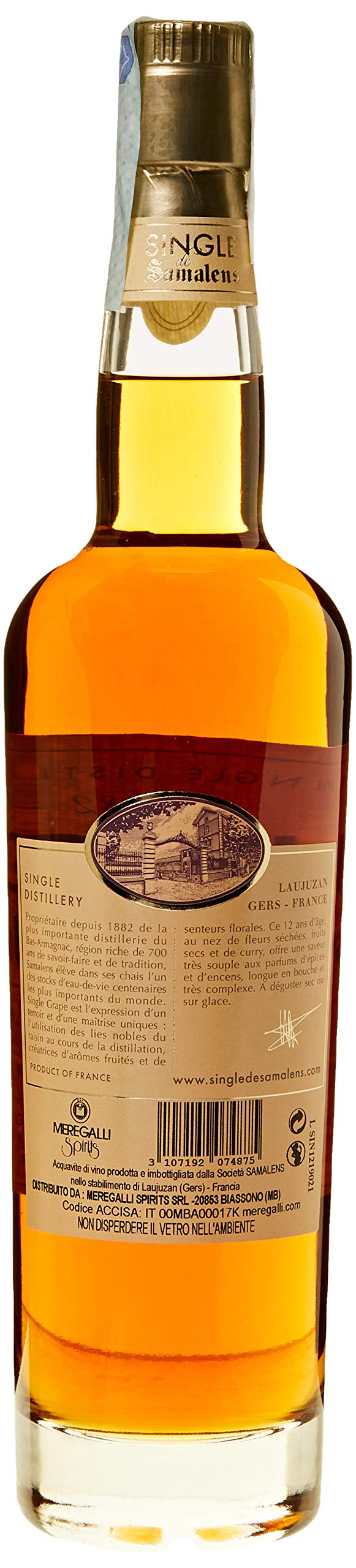 Samalens Bas Armagnac Single 12 Ans - 700 ml