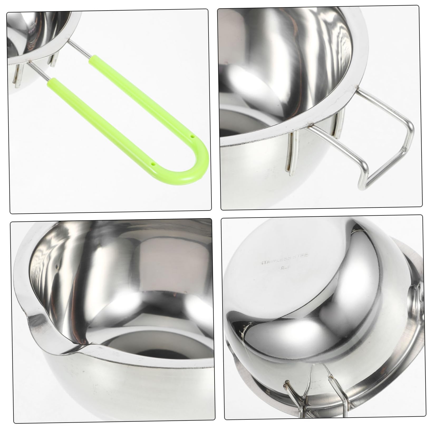NAMOARLY Melting Pot Stainless Steel Melt Chocolate Butter Cheese Easy Clean Compact Safe Handle
