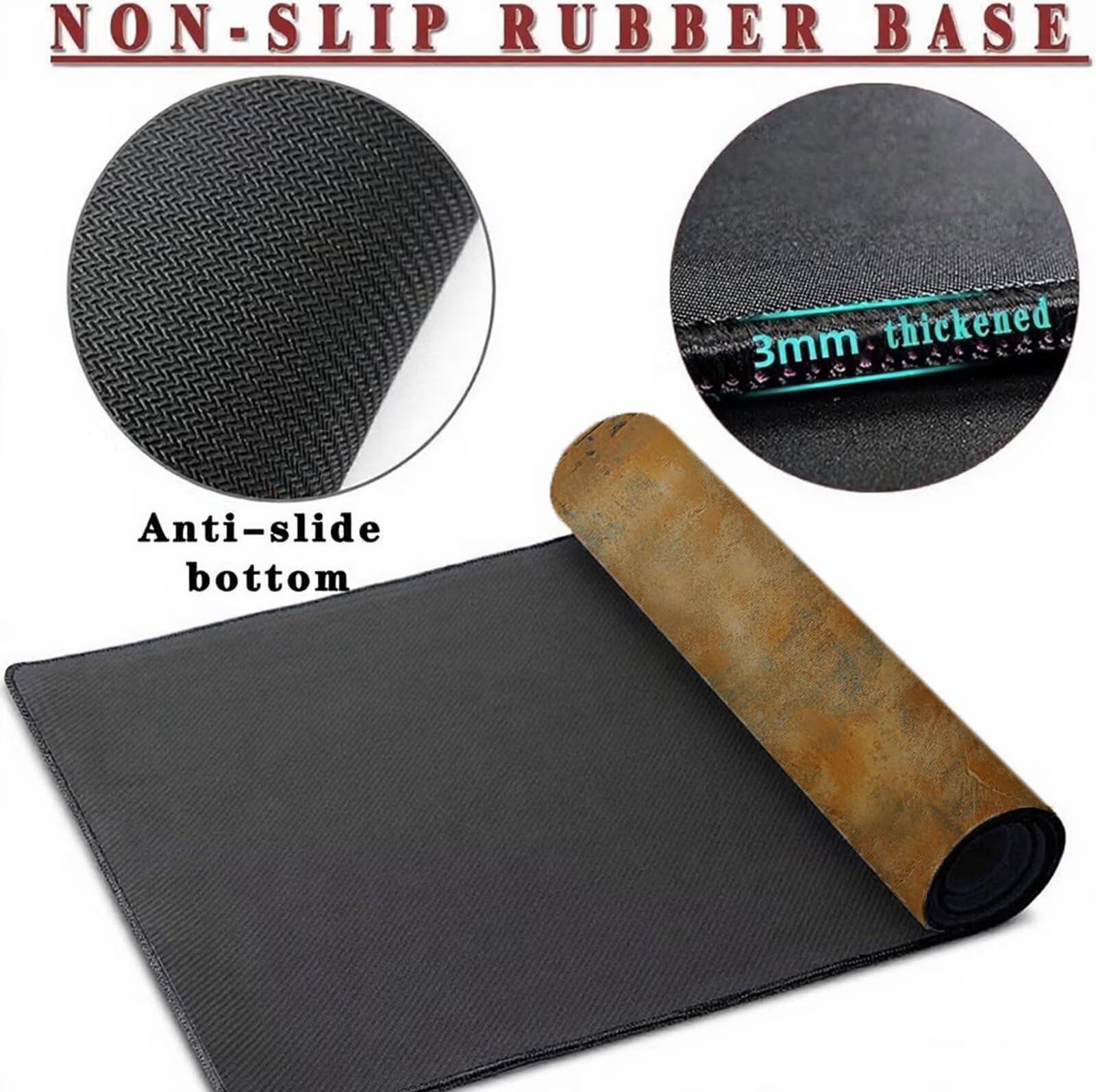 Anubis podkładka pod mysz 1600 x 800 mm podkładka pod mysz dla psa duża japońska podkładka pod mysz antypoślizgowa gumowa podstawa powierzchnia ze szwami na krawędziach mata biurowa do komputera