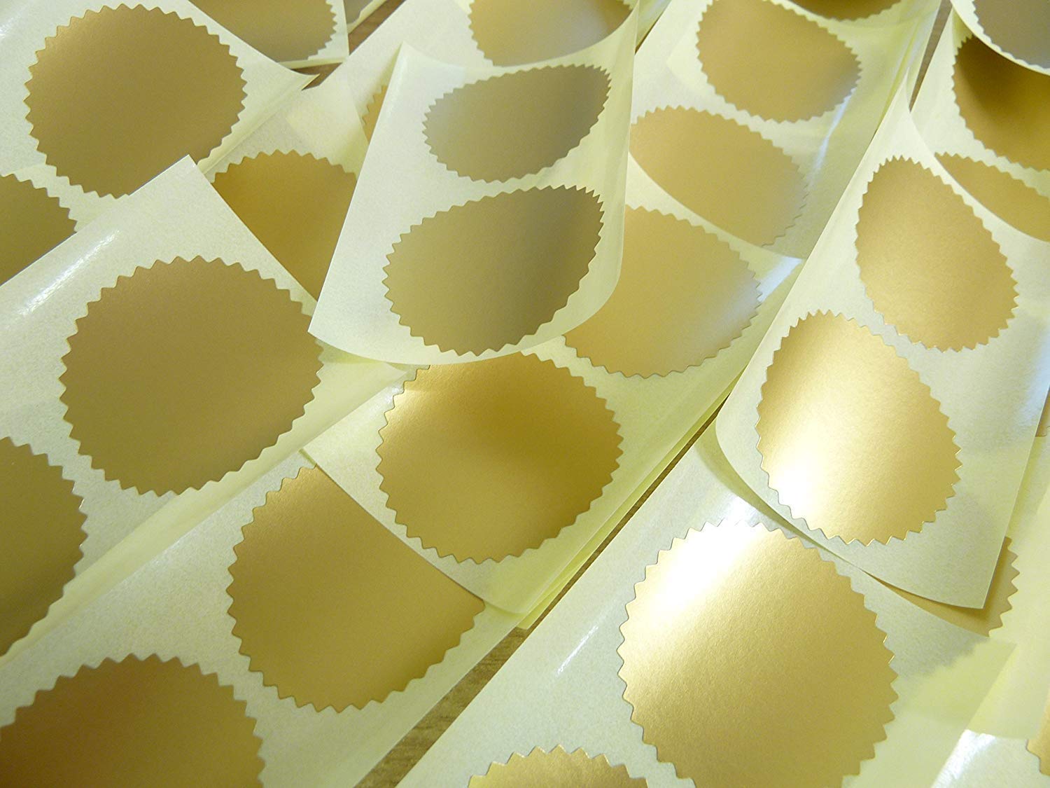 30mm Tail Matt Gold Certificate Wafer Company Seal Labels Stickers | Desertcart - View #8
