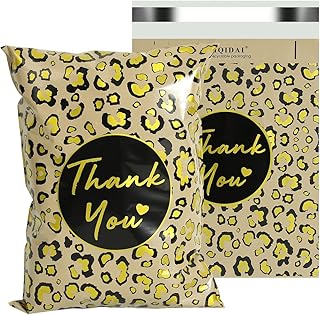 Poly Mailers 10x13 – 100 Pack Leopard Print-Waterproof, Tear-Resistant Shipping Bags for Clothing – Cute Packaging for Small Business – Shipping Envelopes - Mailing Bags-cute shipping mailers