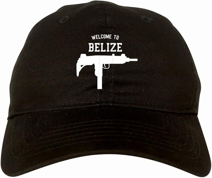 Kings Of NY to Belize Uzi Machine Guns Country 6 Panel Dad Hat