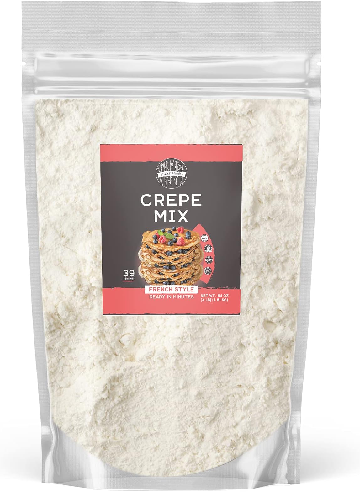Birch & Meadow 4lb of Crepe Mix, French Style, Ready In Minutes