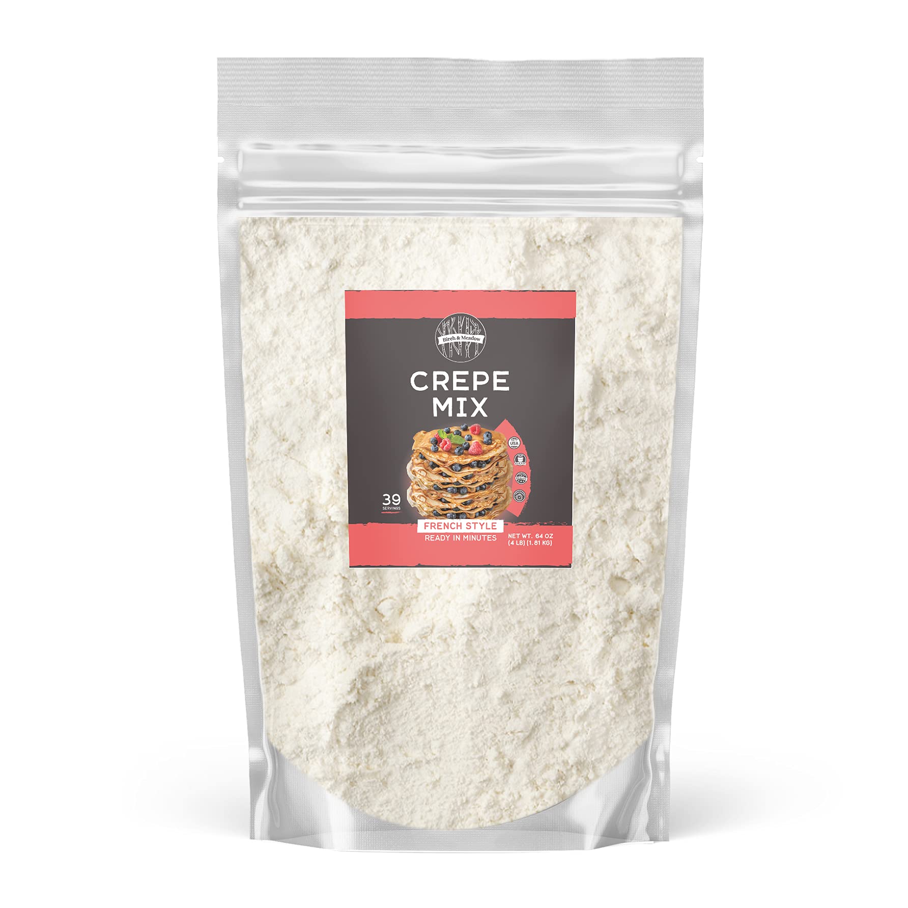 Birch & Meadow 4lb of Crepe Mix, French Style, Ready In Minutes