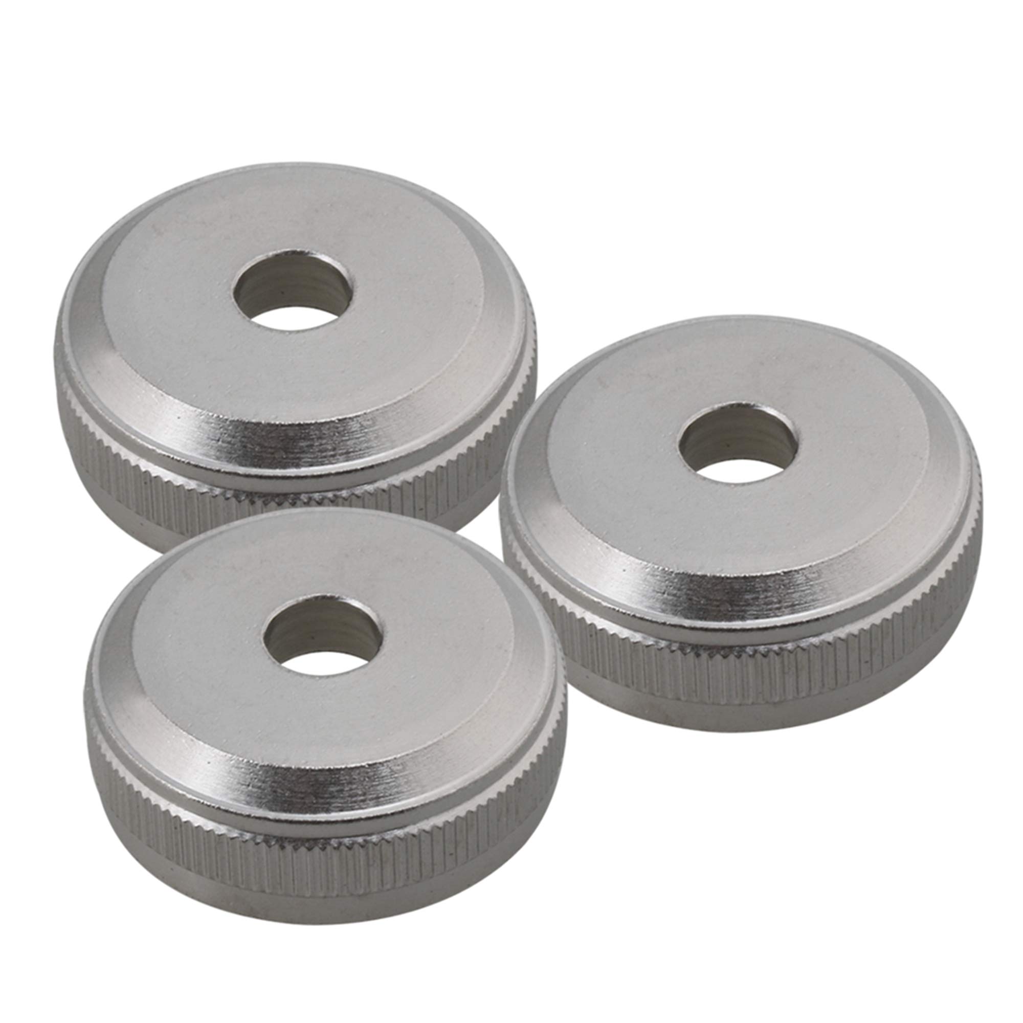 Yibuy Silver Copper Trumpet Cornet Valve Piston Button Cap Screw Trumpet Accessory Pack of 3