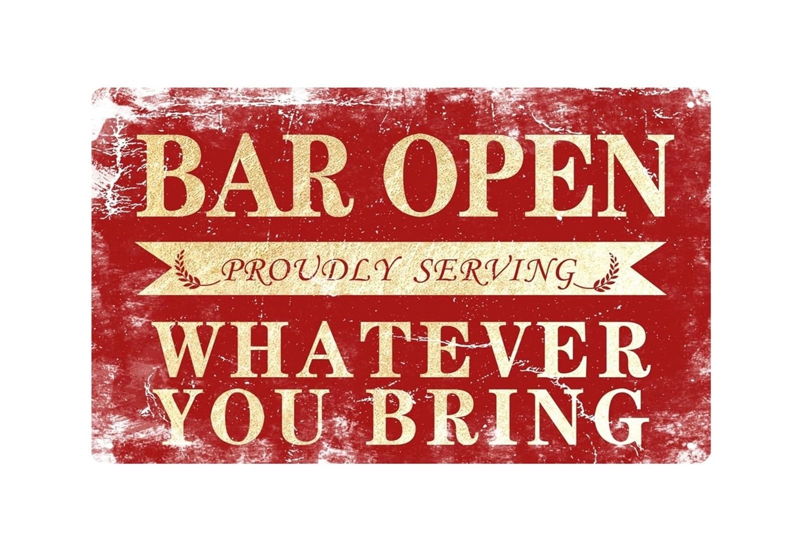 PAJPXPCD Man Cave Bar Decor Metal Tin Sign Funny Vintage Wall-Art for Home Garage Office 8 X 12 inch