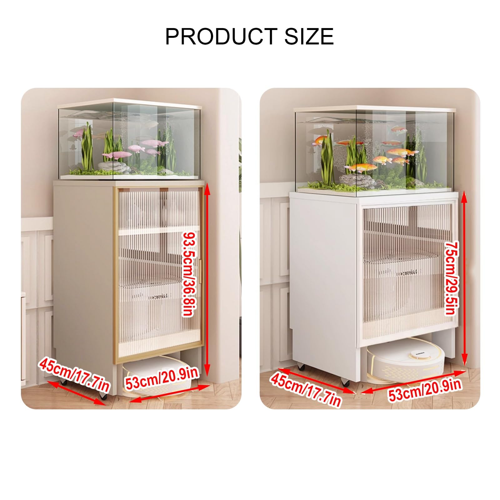 Versteckter Schrank Mit Roboterstaubsauger Und Türen Und Rädern, Beweglicher Küchenschrank Aus Holz, Für Wohnzimmer, Schlafzimmer, Küche (weiß)(White)