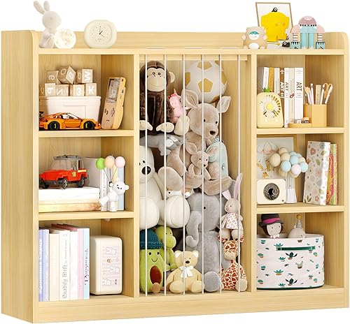 Zoológico de animales de peluche para niños pequeños, organizador de almacenamiento de juguetes para sala de juegos, organizador y almacenamiento de