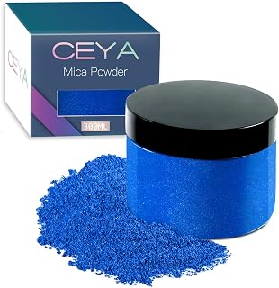 Ceya Mica Powder,5.3oz/150g Palace Blue Pearlescent Effect Pigment Powder | Colorant Powder for Epoxy Resin,Tumblers,Slime Bath Bomb, Soap Dye,Slime,Candle,Resin Crafting,Paint,Jewelry,Nail Polish