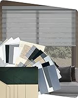 Vista 27 de Yoolax - Persianas de rodillo motorizada inteligente, estilo cebra, para ventanas 80% de sombreado - Blanco