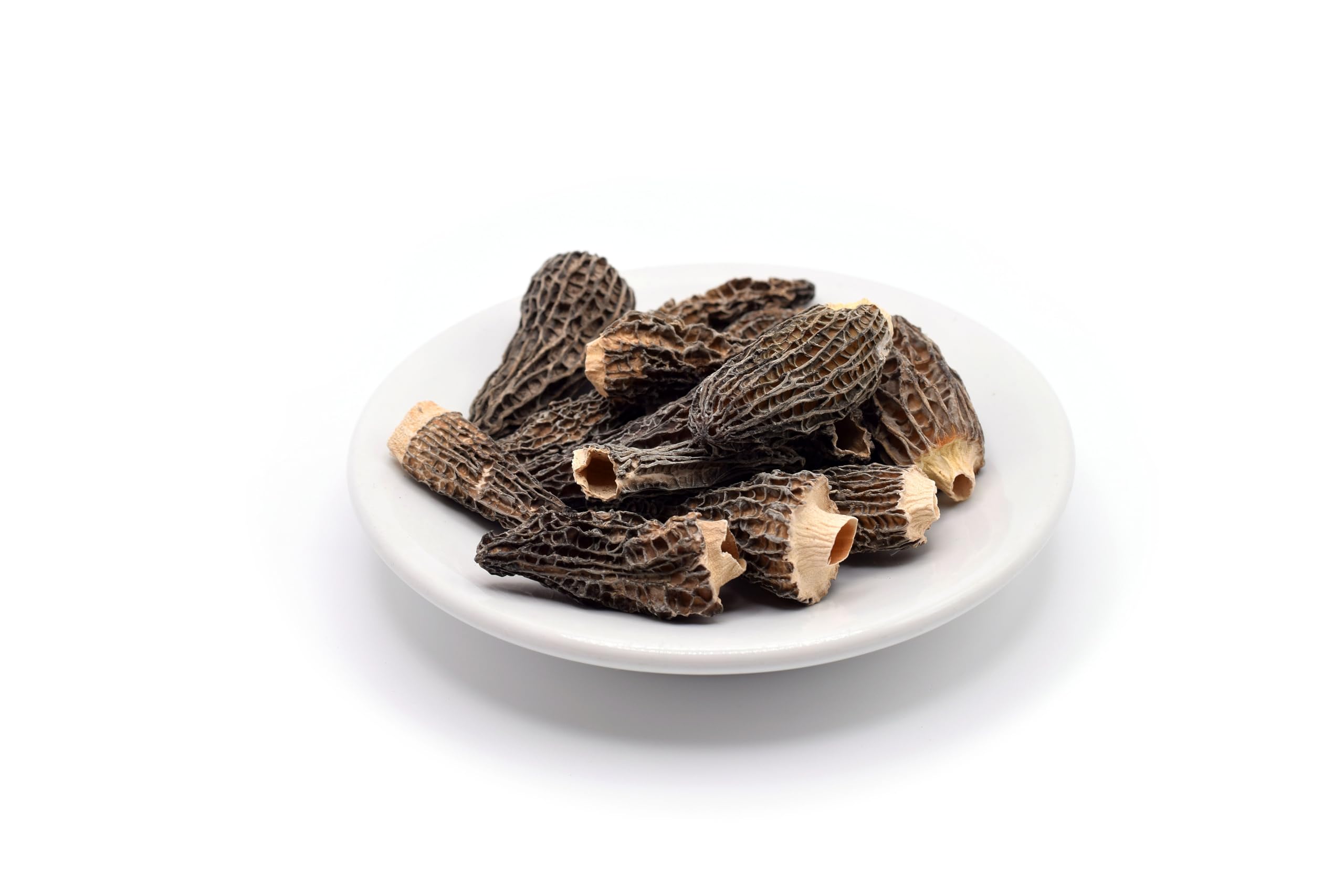 Spugnole Secche 100% Naturali, Morchelle Essiccate, Funghi Morchella, Ideali per Cucinare Risotti e Piatti Gourmet (Unità, 50, grammo)