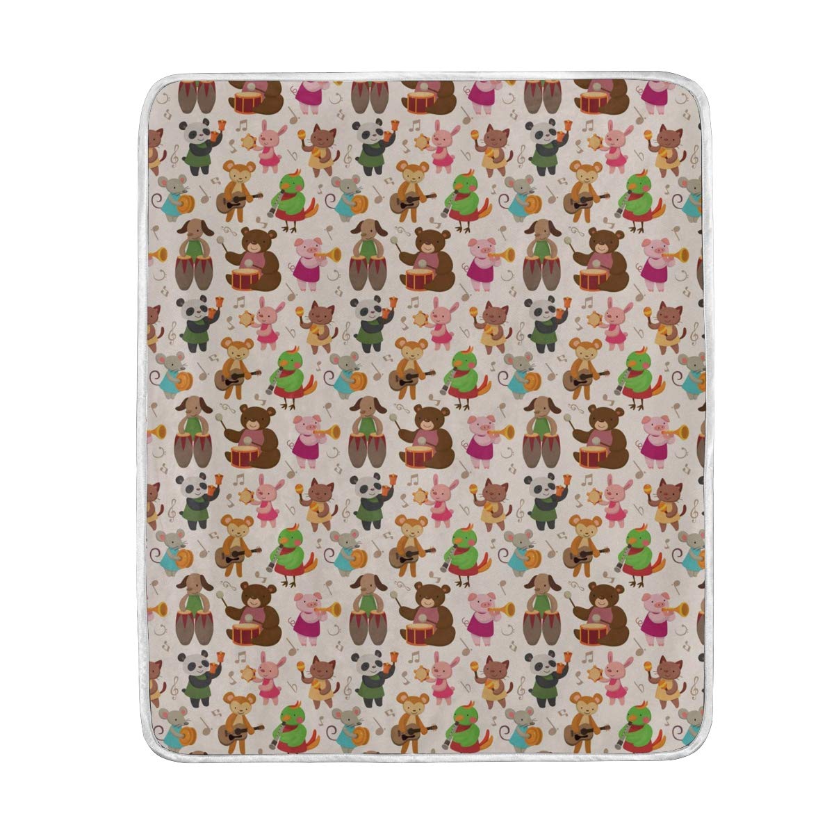 Fox Ultra Soft Bejirog Velvet Blanket All Season Light Weight Living Room/Bedroom Warm Blanket (Throw 50"X60")